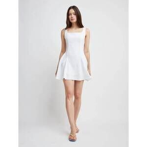 NEW SELF CONTRAST sienna mini dress in white